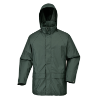 PARKA IMPERMEÁVEL EM PU VERDE S350